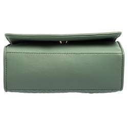 Pre Owned Tory Burch Mint Green Leather Medium Fleming Shoulder Bag