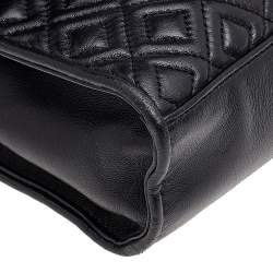 Pre Owned حقيبة كتف توري برش فليمينغ جلد مبطن