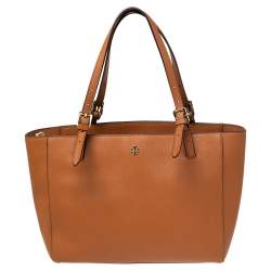 Tory Burch Brown Leather Medium York Buckle Tote Tory Burch