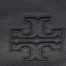 Pre Owned Tory Burch Black Leather Harper Hobo