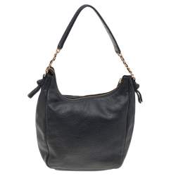 Pre Owned Tory Burch Black Leather Harper Hobo