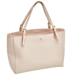 مملوكة مسبقًا Tory Burch Pink Leather Large York Buckle Tote