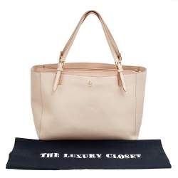 مملوكة مسبقًا Tory Burch Pink Leather Large York Buckle Tote