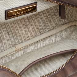 Pre Owned Tory Burch Brown Leather Kira Camera Crossbody Bag