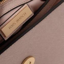 مملوكة مسبقًا Tory Burch Multicolor Python Effect and Leather Robinson Flap Top Handle Bag