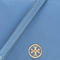 Pre Owned Tory Burch Blue Leather Landon Crossbody Bag