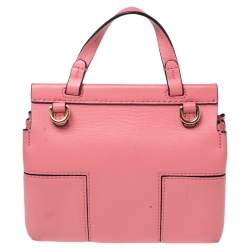 مملوكة مسبقًا حقيبة كروس تورى برش جلد وردية حرف عريضة حرف تي صغيرة