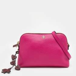 Tory Burch Bright Pink Pebbled Leather Crossbody Bag Tory Burch | TLC