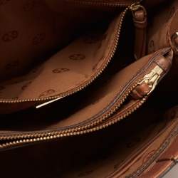 Pre Owned Tory Burch Brown Leather Tote