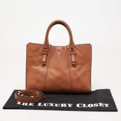 Pre Owned Tory Burch Brown Leather Tote