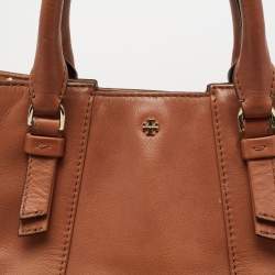 Pre Owned Tory Burch Brown Leather Tote