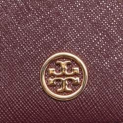 مملوكة مسبقًا حافظة بطاقة هوية توري برش جلد عنابية