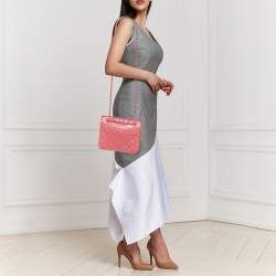 Pre Owned Tory Burch Red Leather Medium Fleming Shoulder Bag