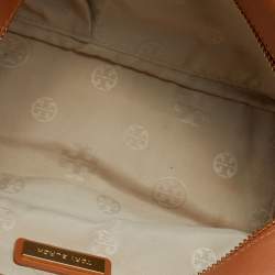 Pre Owned Tory Burch Caramel Leather Mini Robinson Satchel