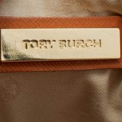 Pre Owned Tory Burch Caramel Leather Mini Robinson Satchel