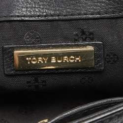 Pre Owned Tory Burch Black Leather Crossbody Bag