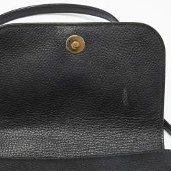 Pre Owned Tory Burch Black Leather Crossbody Bag