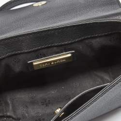 Pre Owned Tory Burch Black Leather Crossbody Bag