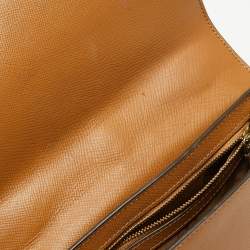 Pre Owned Tory Burch Brown Leather Robinson Shoulder Bag