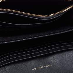 Pre Owned Tory Burch Black Leather Robinson Wallet On Chain