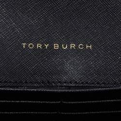 Pre Owned Tory Burch Black Leather Robinson Wallet On Chain