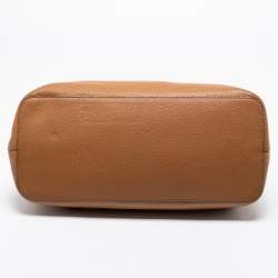 Pre Owned Tory Burch Brown Leather Thea Center Tote