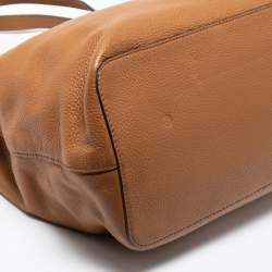 Pre Owned Tory Burch Brown Leather Thea Center Tote