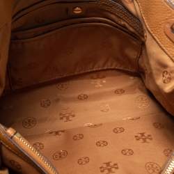 Pre Owned Tory Burch Brown Leather Thea Center Tote