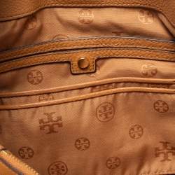 Pre Owned Tory Burch Brown Leather Thea Center Tote