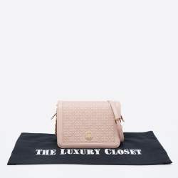 Pre Owned Tory Burch Beige Quilted Leather Bryant Crossbody Bag