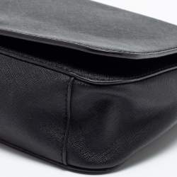 Pre Owned Tory Burch Black Leather Robinson Shoulder Bag