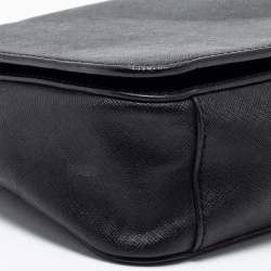 Pre Owned Tory Burch Black Leather Robinson Shoulder Bag