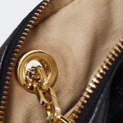 مملوكة مسبقًا Tory Burch Black Leather Mini Dena Shoulder Bag