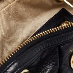 مملوكة مسبقًا Tory Burch Black Leather Mini Dena Shoulder Bag