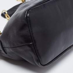 مملوكة مسبقًا Tory Burch Black Leather Mini Dena Shoulder Bag