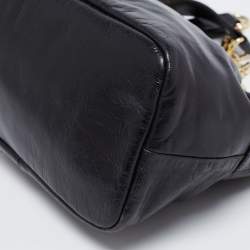 مملوكة مسبقًا Tory Burch Black Leather Mini Dena Shoulder Bag