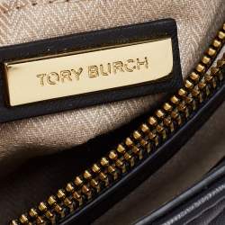 Pre Owned Tory Burch Black Quilted  Leather Kira Shoulder Bag