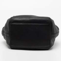 Pre Owned Tory Burch Black Leather Small Half Moon Satchel