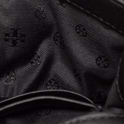 مملوكة مسبقًا حقيبة كتف توري برش فليمينغ كونفيرتيبل جلد مبطن أسود 