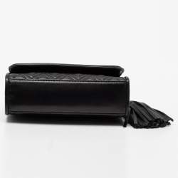 مملوكة مسبقًا حقيبة كتف توري برش فليمينغ كونفيرتيبل جلد مبطن أسود 