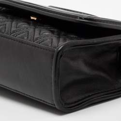 مملوكة مسبقًا حقيبة كتف توري برش فليمينغ كونفيرتيبل جلد مبطن أسود 