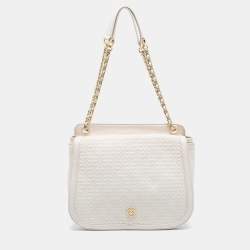 Tory Burch Cream Quilted Leather Bryant Shoulder Bag Tory Burch | TLC