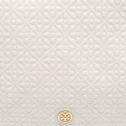 Pre Owned Tory Burch Cream Quilted Leather Bryant Shoulder Bag