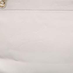 Pre Owned Tory Burch Cream Quilted Leather Bryant Shoulder Bag