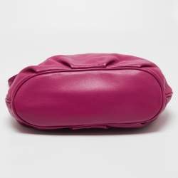 Pre Owned Tory Burch Pink Leather Thea Hobo 