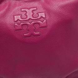 Pre Owned Tory Burch Pink Leather Thea Hobo 
