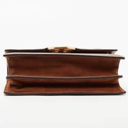 مملوكة مسبقًا Tory Burch Brown Leather Miller Shoulder Bag