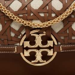 مملوكة مسبقًا Tory Burch Brown Leather Miller Shoulder Bag