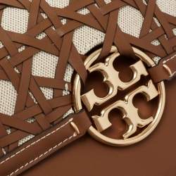 مملوكة مسبقًا Tory Burch Brown Leather Miller Shoulder Bag