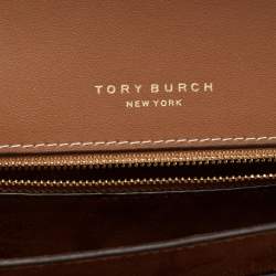 مملوكة مسبقًا Tory Burch Brown Leather Miller Shoulder Bag